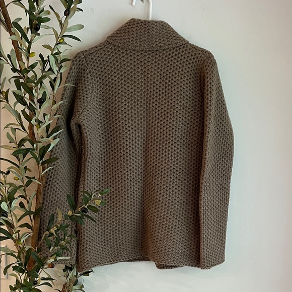 Brown Textured Knit Jacket - Picture 3 of 12